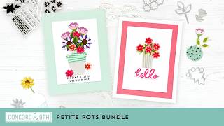 Petite Pots Mini Bundle
The Petite Pots Bundle is a stamp, stencil and die combo brings a fresh, artistic vibe to your crafting. With flowing organic shapes, layered stencil designs, delicate die-cut details, and thoughtful greetings, this bundle was made for creating modern cards that feel polished and unique.
Shop C9: https://concordand9th.com
Follow us on Instagram: https://www.instagram.com/concordand9th
Join us on Facebook: https://www.facebook.com/concordand9th
Sign up for our newsletter and stay up to date on all the latest and greatest from Concord & 9th! http://tinyurl.com/c9newsletter
Do you love color and want more color combo ideas, inspiration and exclusive deals? Join Color Club! https://tinyurl.com/color-club
PRODUCTS FEATURED IN THIS VIDEO:
Petite Pots Bundle
https://concordand9th.com/products/petite-pots-bundle
2026 Color Collection
https://concordand9th.com/collections/2026-color-collection
Concord & 9th Color Collection
https://concordand9th.com/pages/color-gallery Petite Pots Mini Bundle