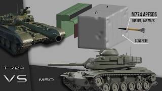 Can a concrete barrier save your tank? | Armour Piercing Simulation