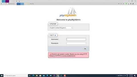 Phpmyadmin Failed to set session cookie. Maybe you are using HTTP instead of HTTPS