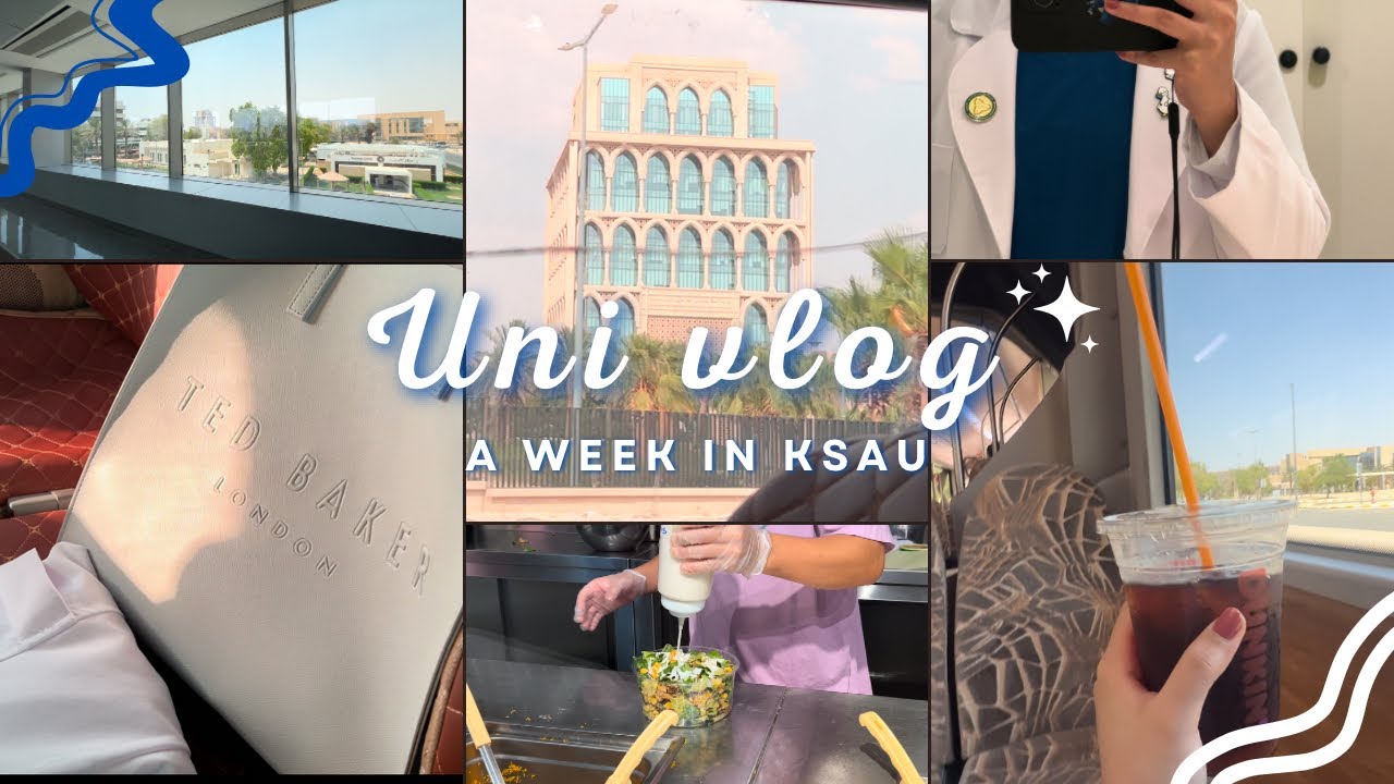 UNI VLOG || فلوق اسبوع في جامعة KSAU 🤍• ضعت ثلاث مرات 🫠