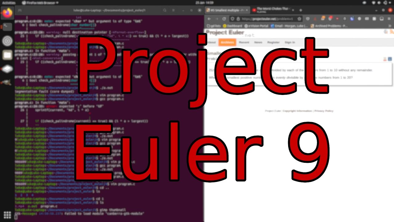[Computer Problem] Project Euler 9 Complete - YouTube