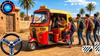Tuk Tuk Rickshaw Simulator 3D: Rickshaw Pick Drop Passenger Transport! Simulator Android Gameplay screenshot 3