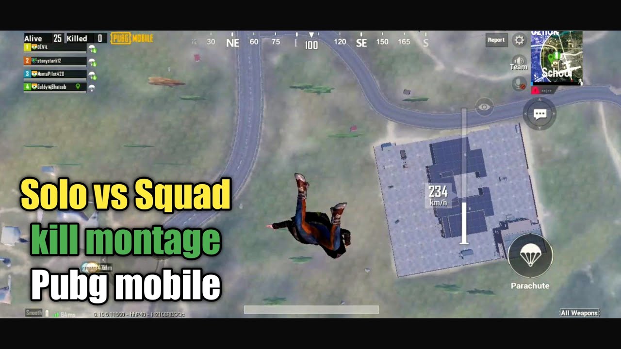 Solo vs squad kill montage pubg mobile - YouTube