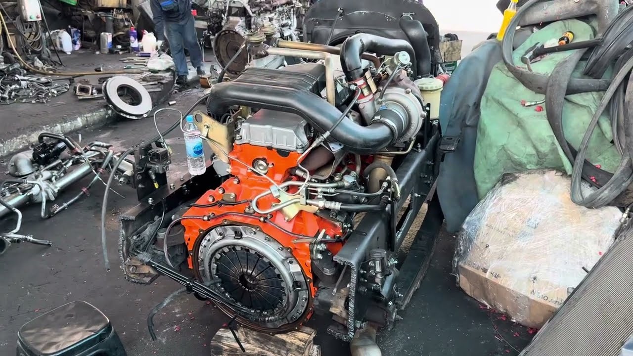 เครื่องยนต์รถบรรทุกสภาพนี้หลุดมาได้ไงครับ สวยมากๆ😳 เสี่ยต่อวังน้อย