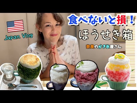 【日本語字幕あり】ほうせき箱 / 奈良 - most famous shaved ice store in Nara - #japantravel #japanvlog #国際カップル