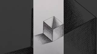How to Draw 3D Cube with Realistic Shadow | Easy Pencil Shading Tutorial