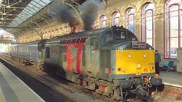 CLAGGY Class 37 Startup and toney Departure at Preston! 19/10/24