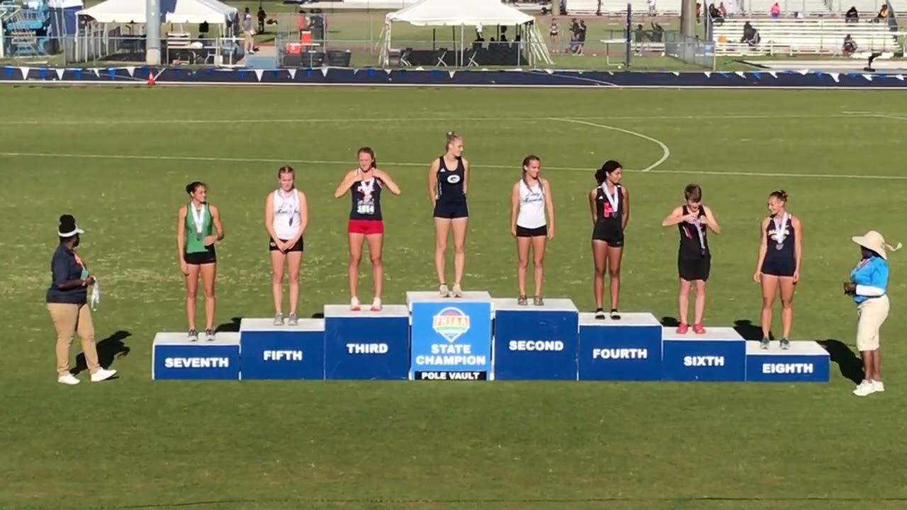 20210507 FHSAA 3A Outdoor State Finals Elizabeth Lydon 1st Place Podium