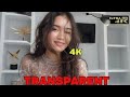 4K Micro Bikini Try -On Haul Transparent |Transparent Lingerie &amp; See-through style  #17