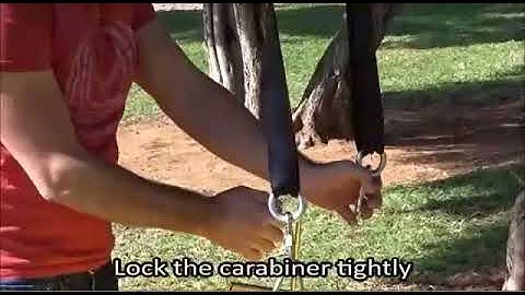 How to insall swing straps