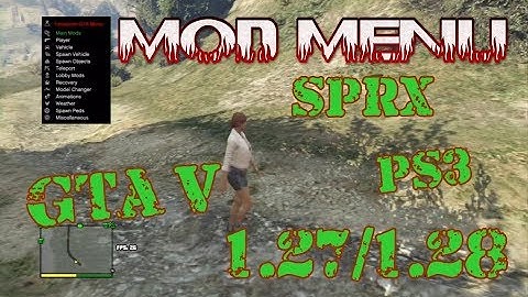 SPRX GTA 5 (Mod Menu) Exception  PS3 1.27/1.28 DEX BLES