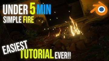 Beautiful Fire in Blender in Under 5 Minutes | Easiest Tutorial Ever !!