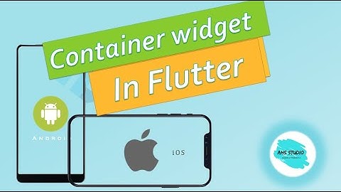 Container widget in flutter