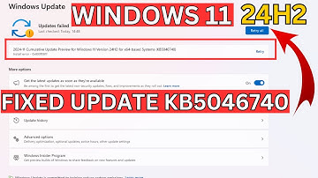 Windows 11 Cumulative Update Preview for Windows 11 Version 24H2 for x64-based Systems (KB5046740)