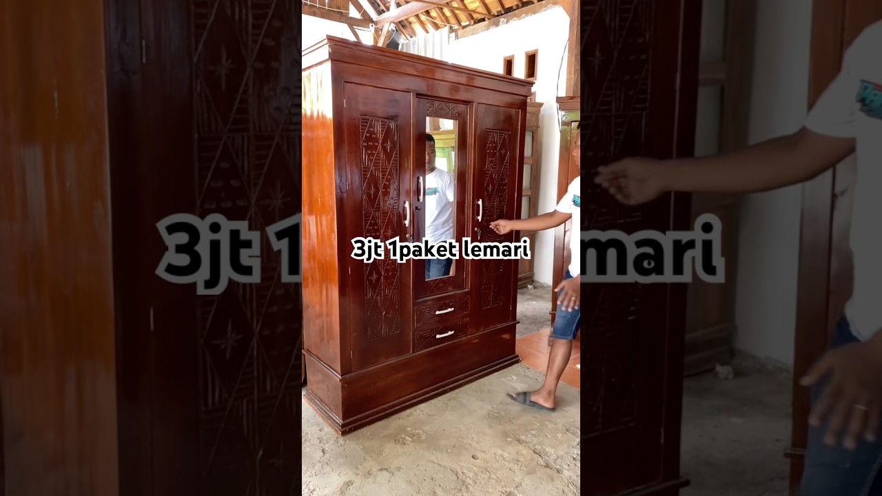 3jt dapat 2 barang lemari baju bahan kayu mohoni 083129347971 #lemari #viral