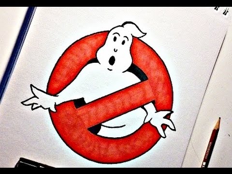 How To Draw the GHOSTBUSTERS LOGO - YouTube How To Draw the GHOSTBUSTERS LOGO - YouTube