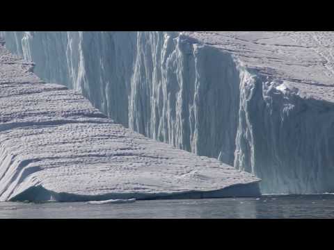 Large Iceberg Breaking near Ilulissat