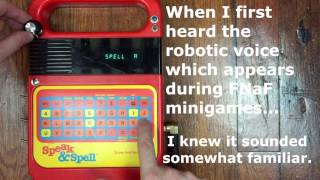 FNaF minigame voice with a Speak & Spell