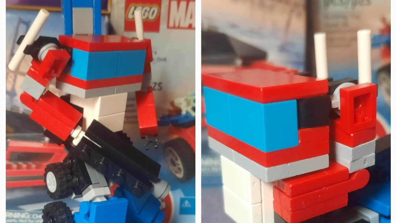 LEGO tutorial Optimus prime G1 - YouTube