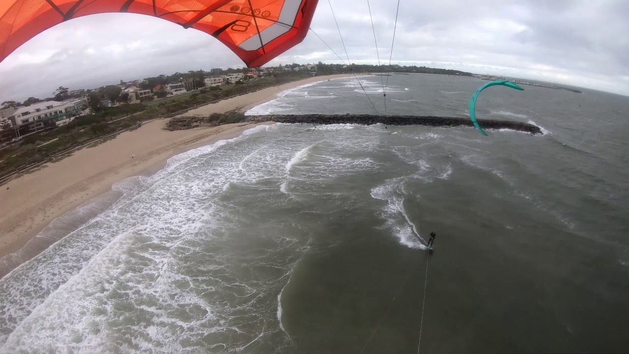 Kitesurfing Hampton in southwesterly YouTube