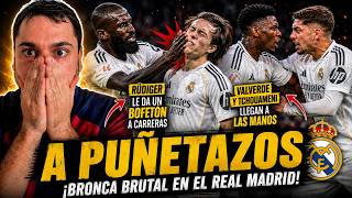 BOFETÓN DE RUDIGER A CARRERAS y PELEA A PUÑETAZOS ENTRE VALVERDE Y TCHOUAMENI.