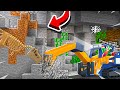 DIGGING FOR A T-REX IN MINECRAFT!