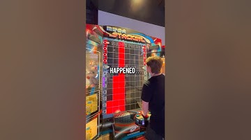 This Happened at the MEGA Stacker Arcade Game… #shorts #arcade