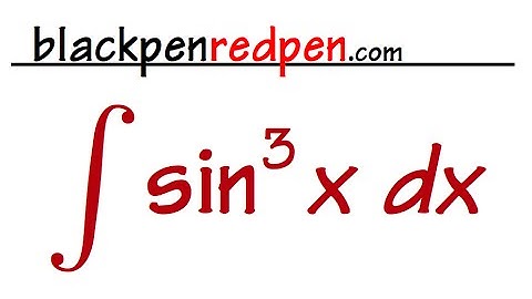 Integral of sin^3(x)