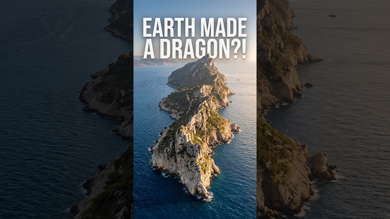 The Island That Looks Like a Dragon #geology #wildlife #lizards #naturalwonders #mediterranean