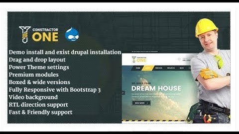 Constractor One | Construction & Home Renovation Drupal 8 Theme | Themeforest Templates