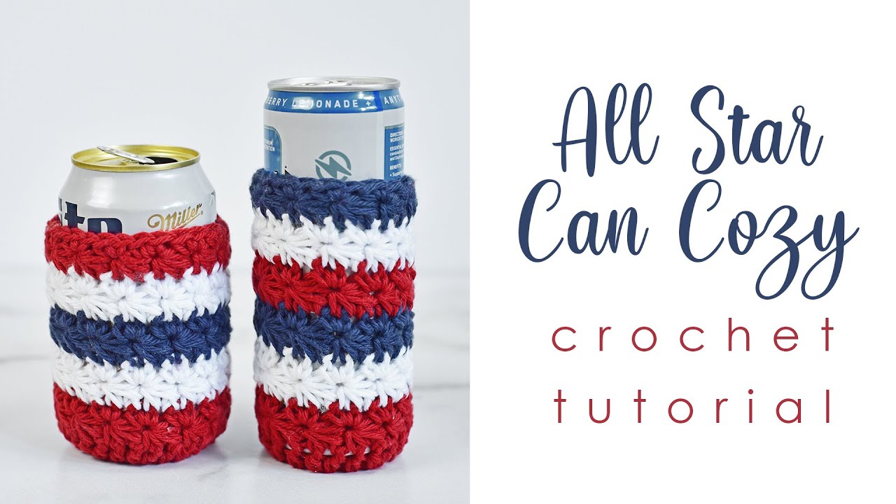 Crochet Can Cozy Free Pattern