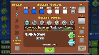 Geometry Dash - How to set an 'Unknown' song to your level [PC]