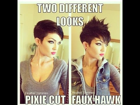 how to style a pixie haircut 2 different ways