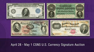 US Currency Signature Auction 3601 Session 1