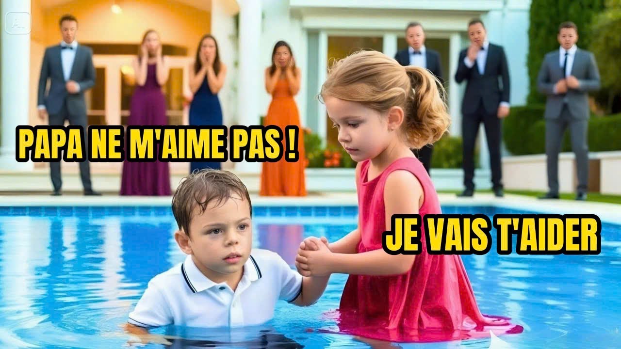 Le fils d’un millionnaire tombe dans la piscine… seule la fille du gardien plonge pour le sauver