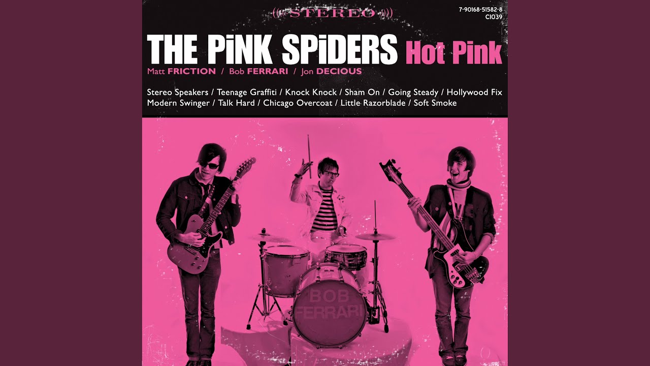 modern swinger pink spiders