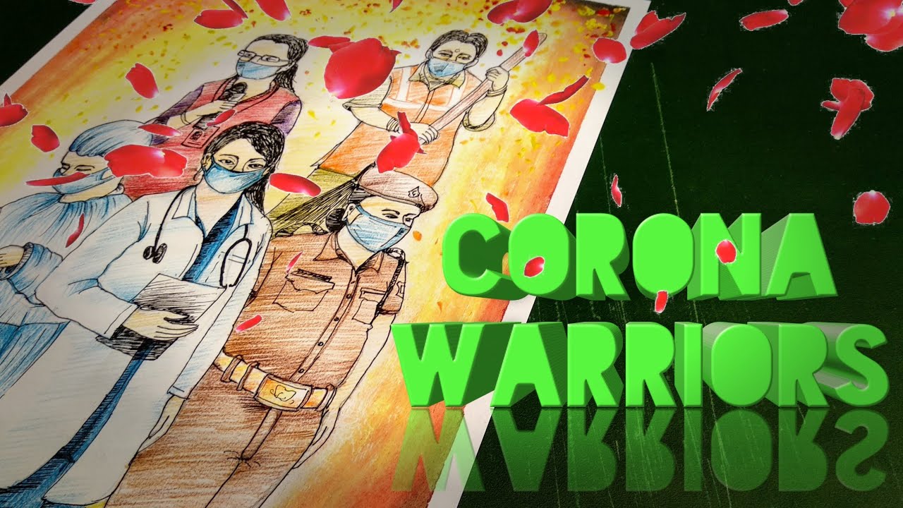 Corona warriors / corona poster / how to make corona warriors poster / stay home stay safe
