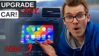 How to install wireless APPLE CARPLAY and ANDROID AUTO in ANY car! | ATOTO Double Din Installation