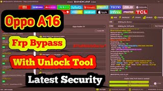 Oppo A16 Frp Bypass With Unlock Tool | Oppo CPH2269 Frp Unlock With Unlock Tool | Latest Security