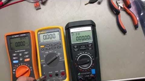 Keysight U1272A line inducted noise