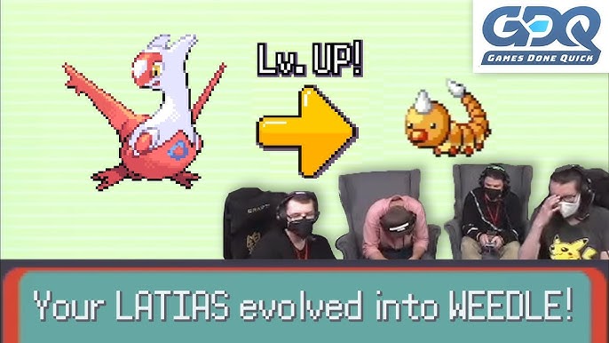 I was doing a Pokemon Emerald Randomizer Nuzlocke, and I came across a full  odds shiny Omanyte, as I was about to leave the cave - Imgflip