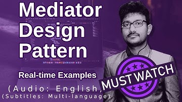 Mediator Design Pattern (Software Design Patterns Tutorial)