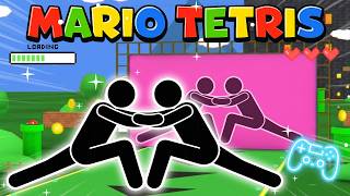 SUPER MARIO 🍄 HUMAN TETRIS | 2 Players | Immersive Interactive Warm Up | THE NEXT PART | Viral Game