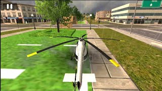 Helicopter flying simulator car driving gameplay screenshot 2