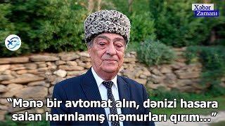 Rəşid Mahmudov Mənə Bir Avtomat Alın, Dənizi Hasara Salan Harınlamış Məmurları Qırım