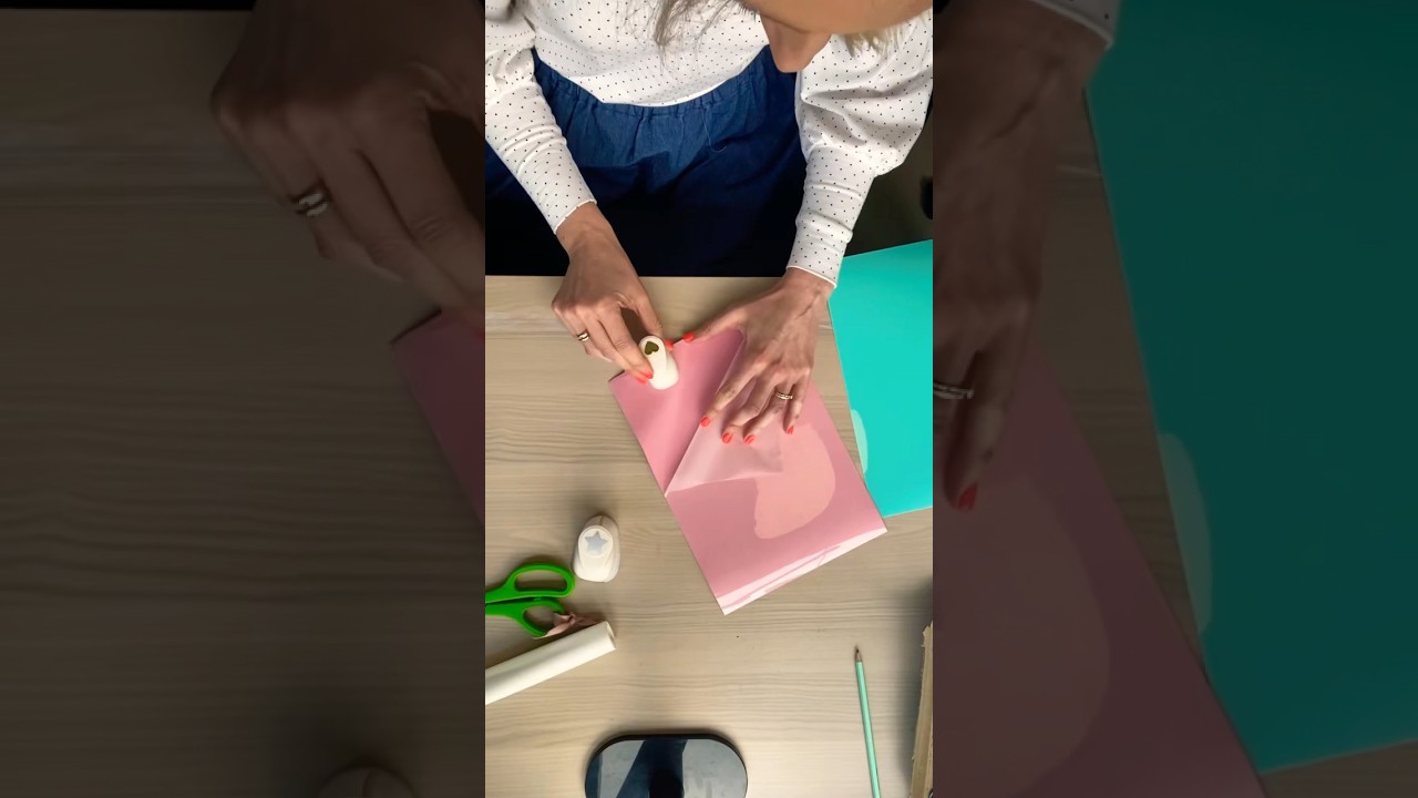 Did you know that you can use craft punches on our flock heat transfer vinyl? 