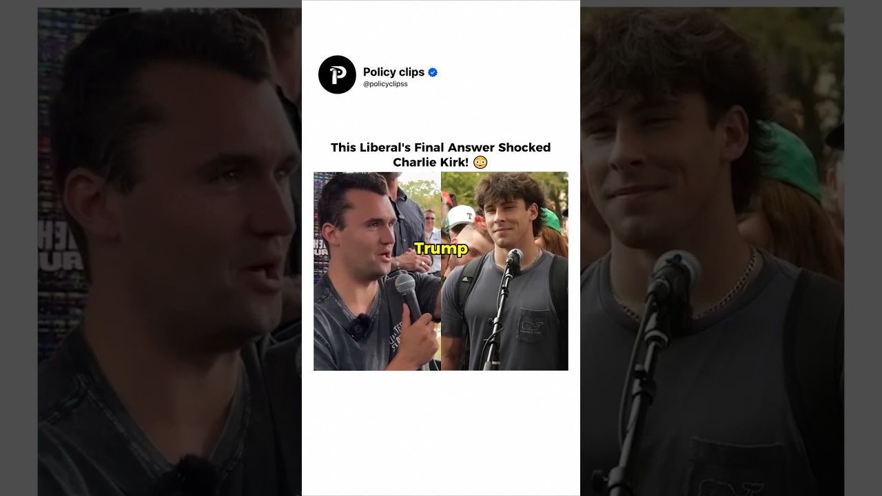 Charlie Kirk convinced This guy 😂 #shorts thumbnail