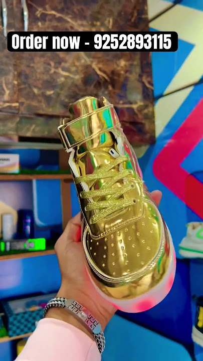GOLDEN LED SHOES 🔥🚨 | Golden Shoes | Led Shoes #ledshoes #shoe