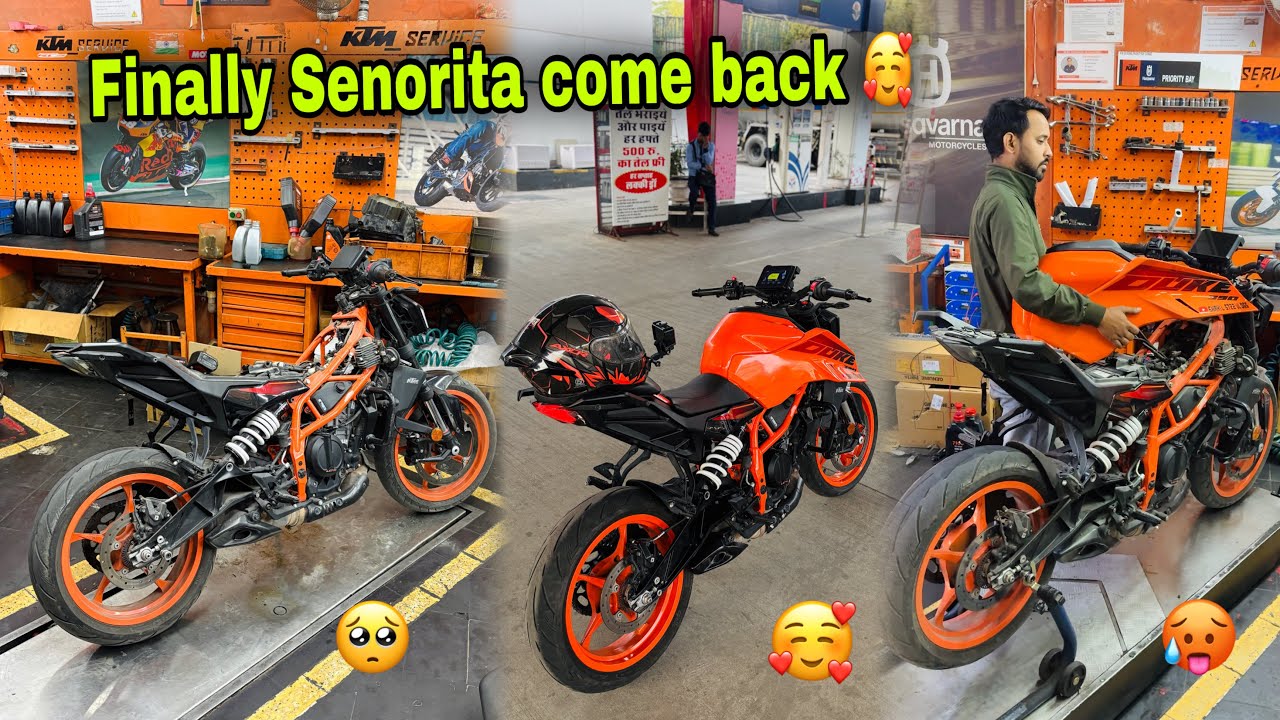 Finally senorita is back 🥰 || Duke 390 3rd service cost ?