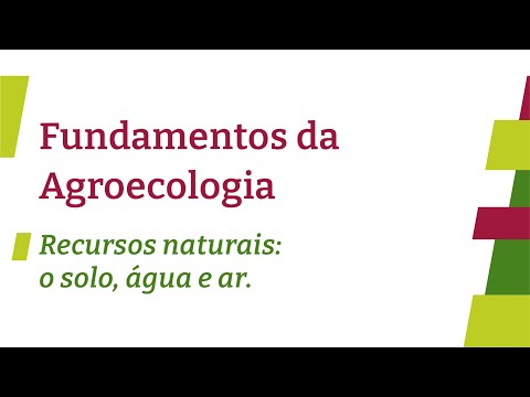 Recursos naturais: o solo, água e ar